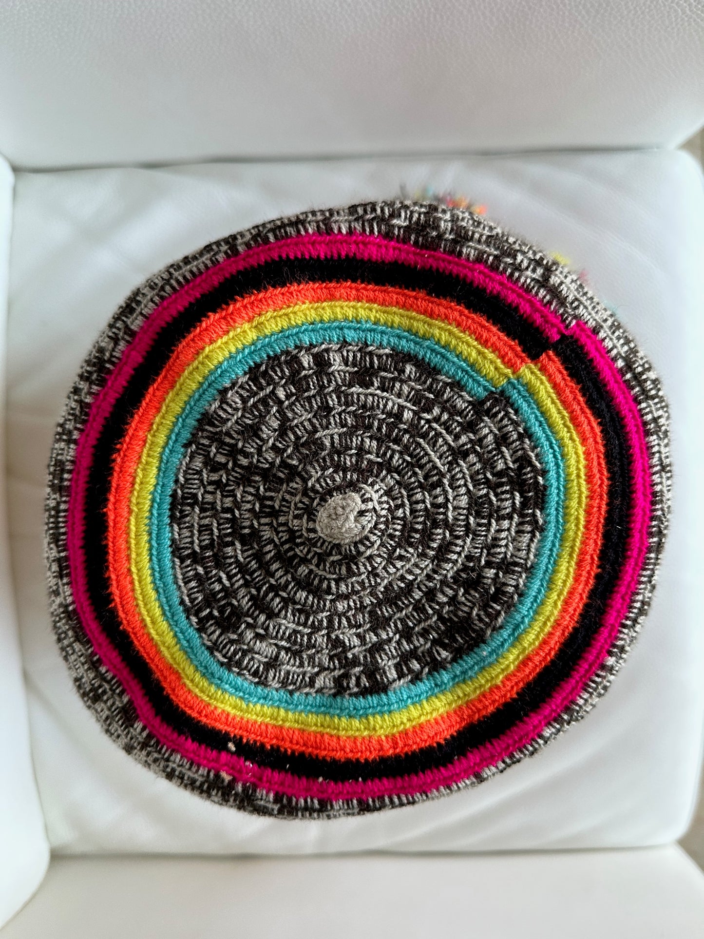 WAYUU mochila crossbody bag - Colombian Guajira desert native Wayuu hand crocheted cotton