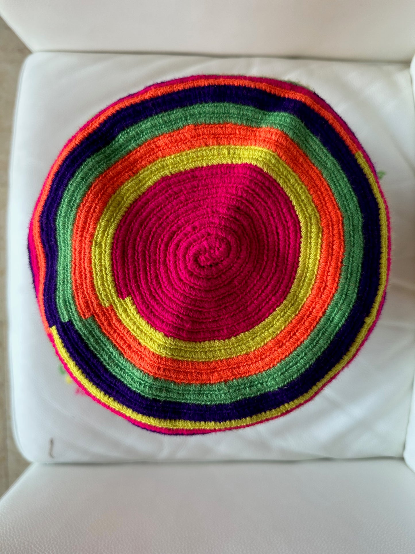 WAYUU mochila crossbody bag - Colombian Guajira desert native Wayuu hand crocheted cotton
